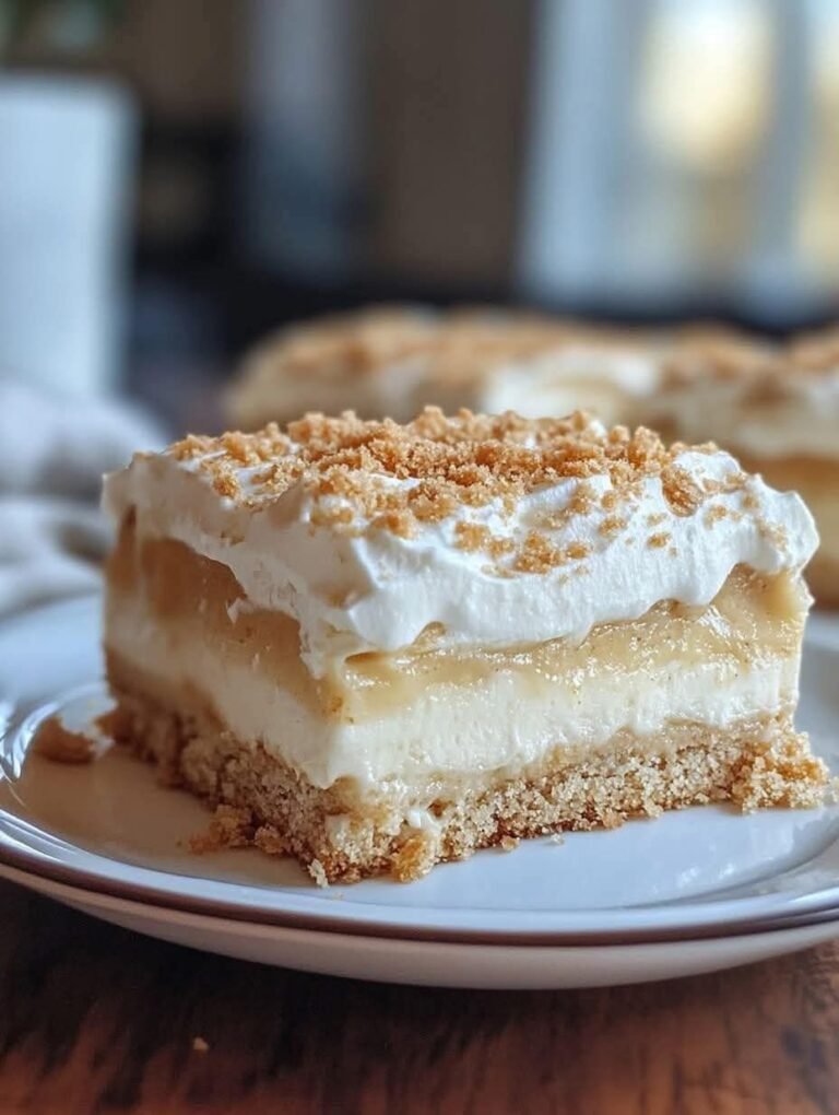 🍌 Sourdough Discard Banana Pudding Bars