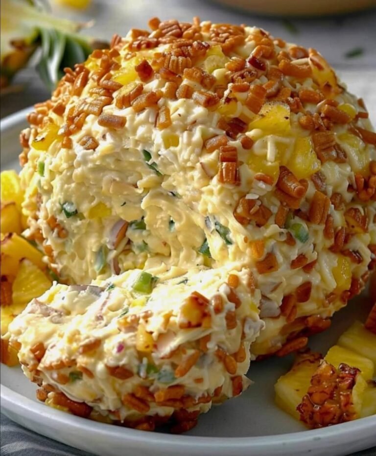 Heavenly Pineapple Cheeseball 🧀🍍✨
