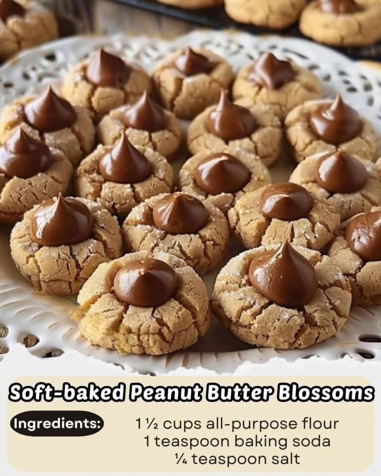 Soft-Baked Peanut Butter Blossoms