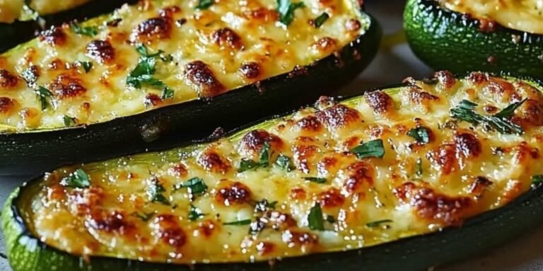 Cheesy Garlic Zucchini Steaks (Vegan or Not!)