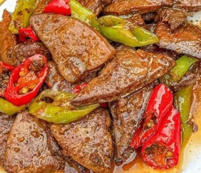 Caramelized Onion Grilled Liver