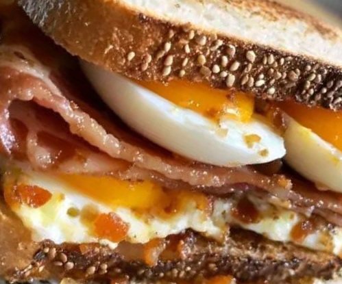 Bacon and Mucky Egg Sarnie