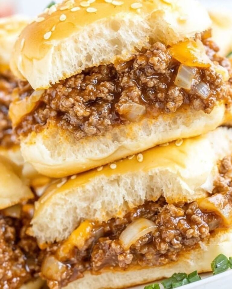 Cheesy Sloppy Joe Sliders