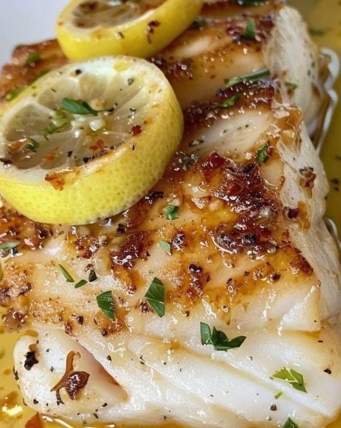 Lemon Fish with Butter Sauce