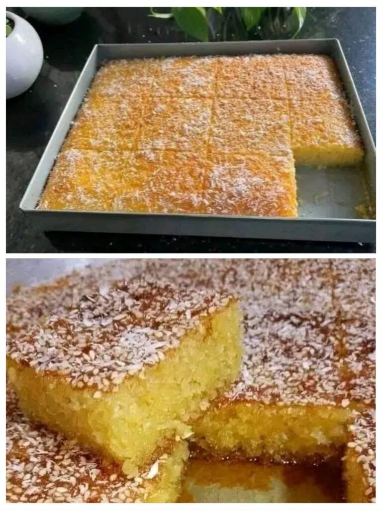 Lemon Basbousa Recipe