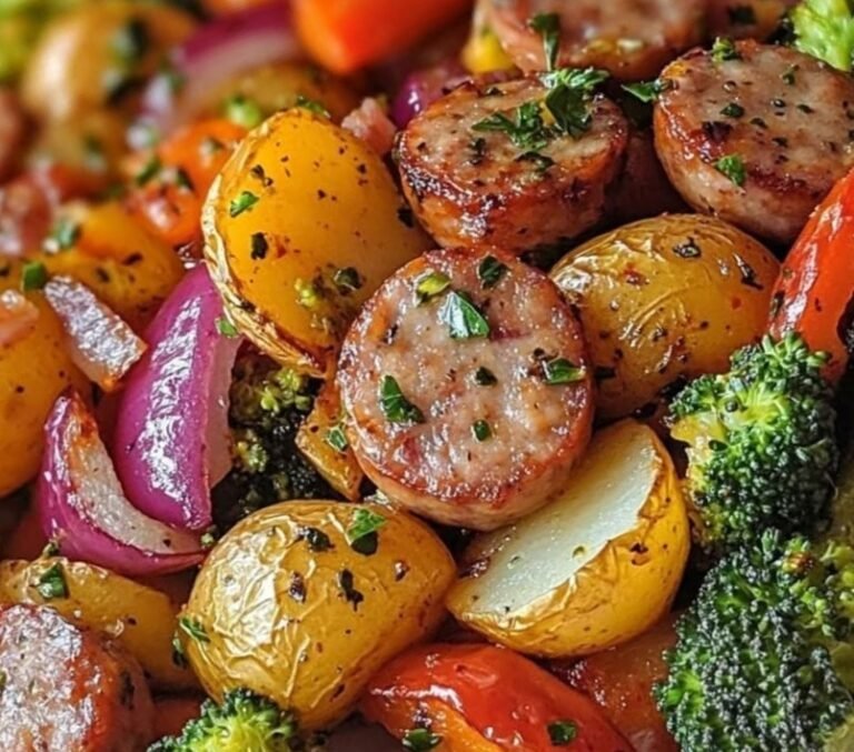 One-Pan Wonder: Roasted Veggie and Chicken Sausage Sheet Pan Dinner – A Flavorful, Easy Meal for Busy Nights