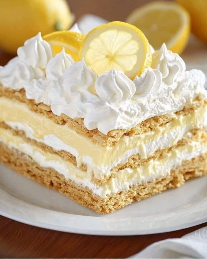 No-Bake Lemon Éclair Cake: A Zesty, Effortless Dessert Masterpiece 🍰🍋