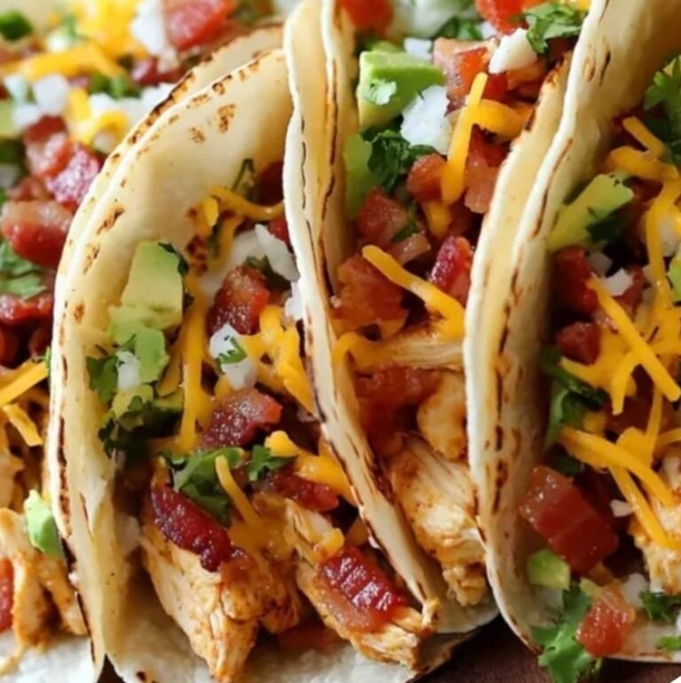 Chicken Bacon Ranch Tacos with Chipotle Ranch: A Flavor-Packed Twist on Taco Night!