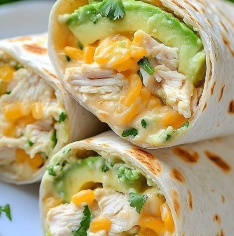 Chicken Avocado Ranch Burritos: A Creamy, Flavorful Wrap for Any Meal 🌯🥑🍗