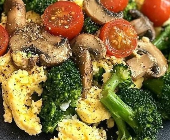 Morning Veggie Egg Scramble Bliss