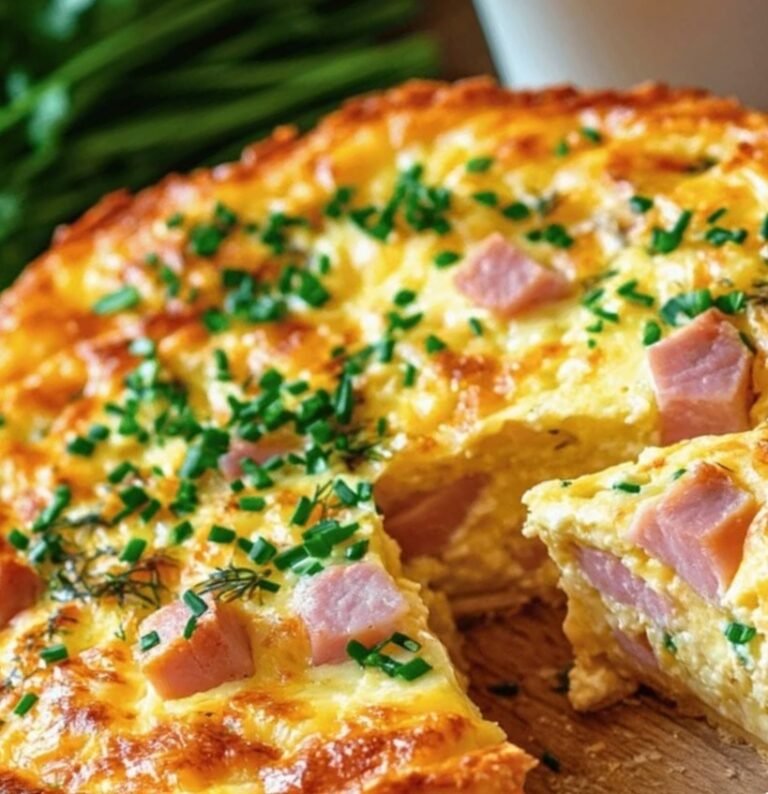 Fluffy Crustless Ham Quiche: A Light & Savory Brunch Delight
