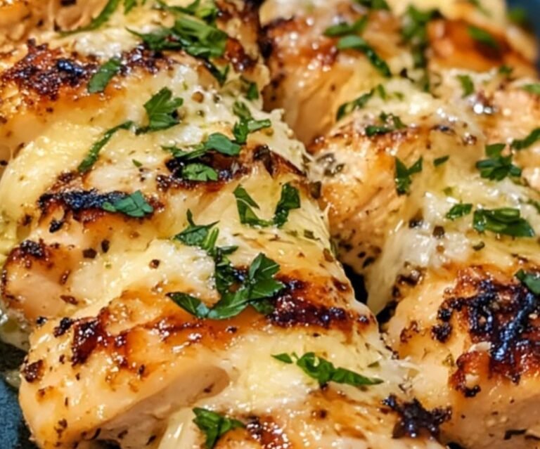 Parmesan Garlic Chicken Skewers: A Grilled Delight with Zesty Flair