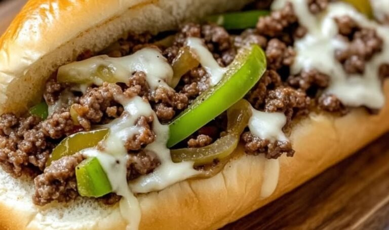 Ground Beef Philly Cheesesteak Sandwiches: A Quick Twist on a Classic