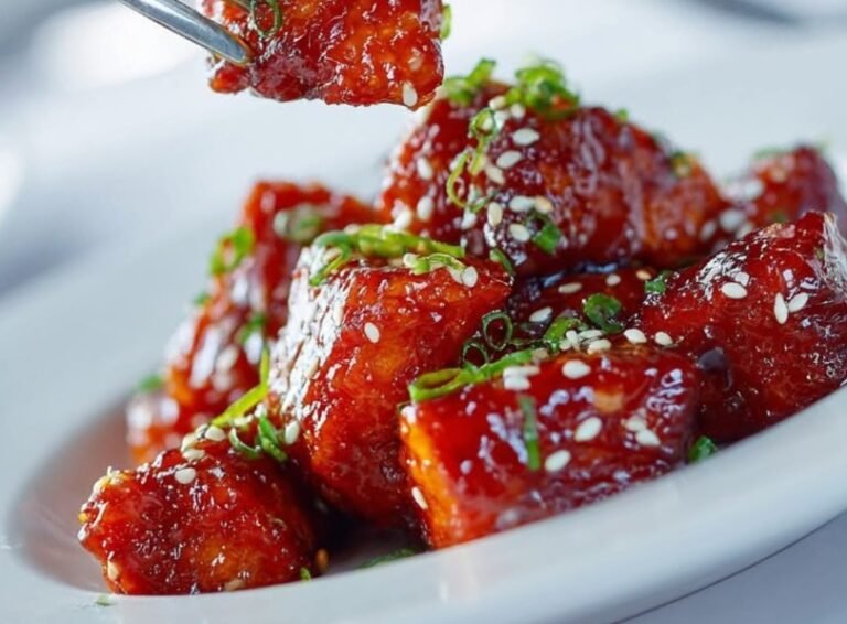 Sweet Fire Chicken with Toasted Sesame & Chives: A Flavor-Packed Delight