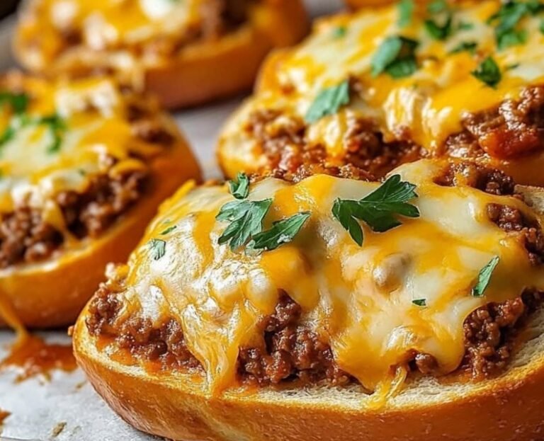 Savory Beef and Cheese Bread Boats: A Crowd-Pleasing Comfort Dish