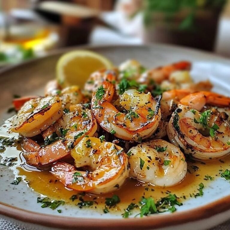 Grilled Garlic Butter Shrimp with Parsley: A Quick & Flavorful Homemade Delight