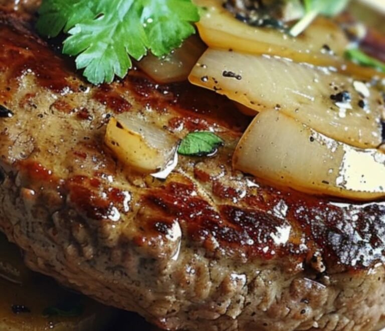 Southern-Style Hamburger Steak with Creamy Country Gravy