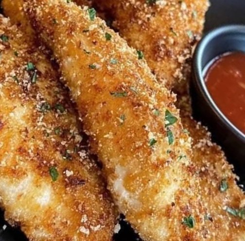 Parmesan Crusted Air Fryer Chicken Tenders: Crispy, Cheesy Perfection 🐔🧀