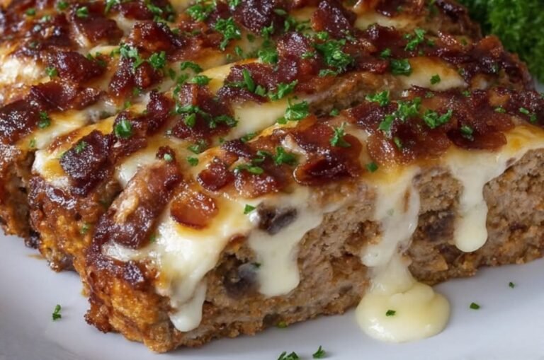 Cheesy Bacon Mushroom Meatloaf: A Comfort Food Classic