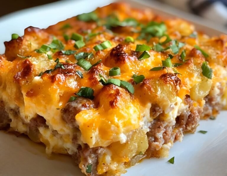 Tater Tot Sausage Breakfast Casserole: A Hearty Morning Crowd-Pleaser