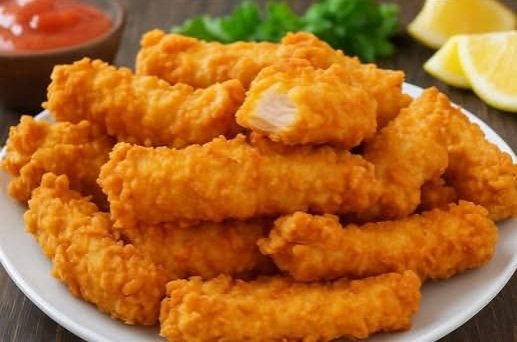 Golden Crispy Chicken Strips: A Family Favorite 🐔🍗