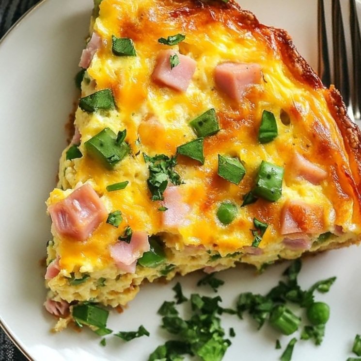 Healthy Ham & Cheese Crustless Quiche: A Wholesome, Low-Carb Delight