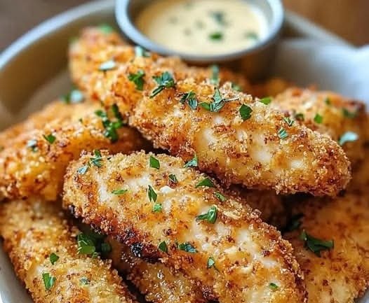 🍗🔥 Irresistible Crispy Ranch Chicken Tenders – A Flavor-Packed Delight! 🧀🌿