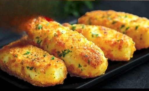 Cheesy Rice and Potato Croquettes with Avocado Cream Dip