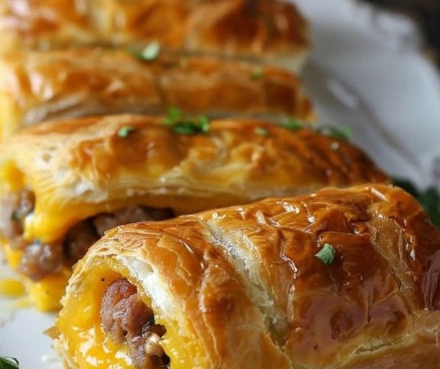 Sausage, Egg, and Cheese Breakfast Roll-Ups: A Quick and Savory Morning Treat
