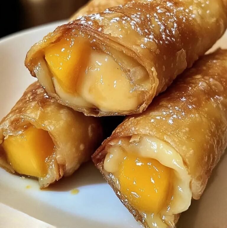 Peach Cobbler Egg Rolls: A Sweet and Crispy Dessert Delight