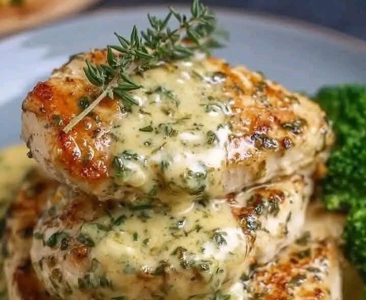 Creamy Chicken in Boursin Sauce with Garlic and Fine Herbs