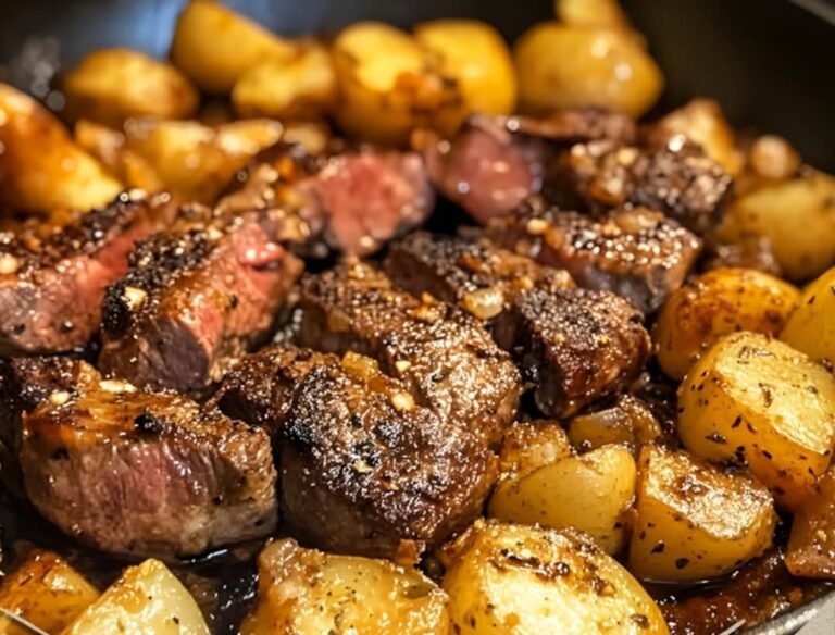 Garlic Butter Steak and Potatoes Skillet: A Hearty One-Pan Feast