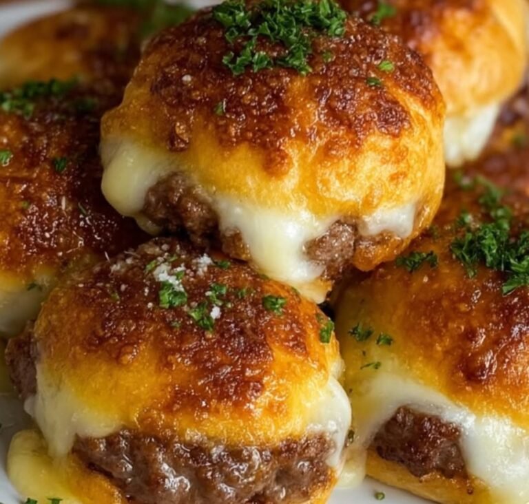 Garlic Parmesan Cheeseburger Bombs: A Burst of Flavor in Every Bite