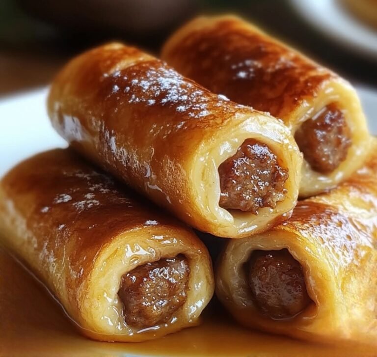 🥞 Sausage French Toast Roll-Ups: A Sweet and Savory Breakfast Delight 🌭🍁