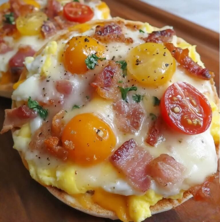 Start Your Day Right with English Muffin Breakfast Pizzas 🍳🍕
