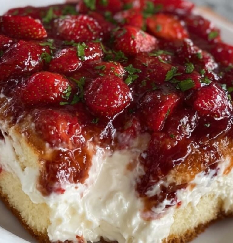 Strawberry Cheesecake Poke Cake: A Decadent Dessert Delight