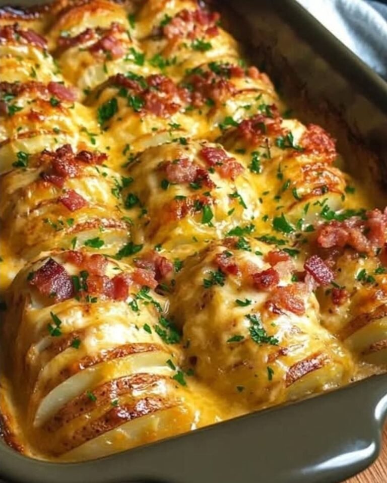 Creamy Hasselback Bacon Potato Bake: A Comfort Food Masterpiece