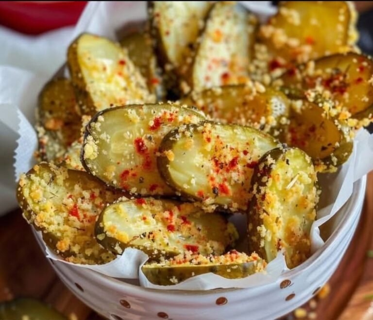 Crispy Air Fryer Dill Pickle Chips with Tangy Dipping Sauce