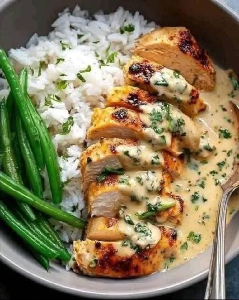 Mediterranean Grilled Chicken Bowl with Creamy Garlic Herb Sauce