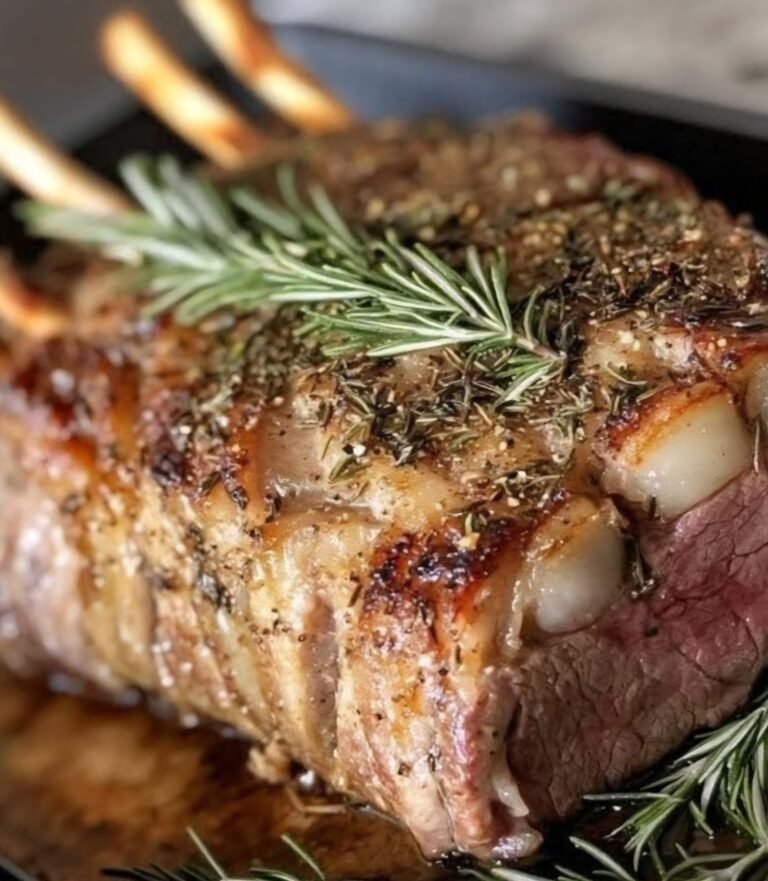 Roast Rack of Lamb with Rosemary