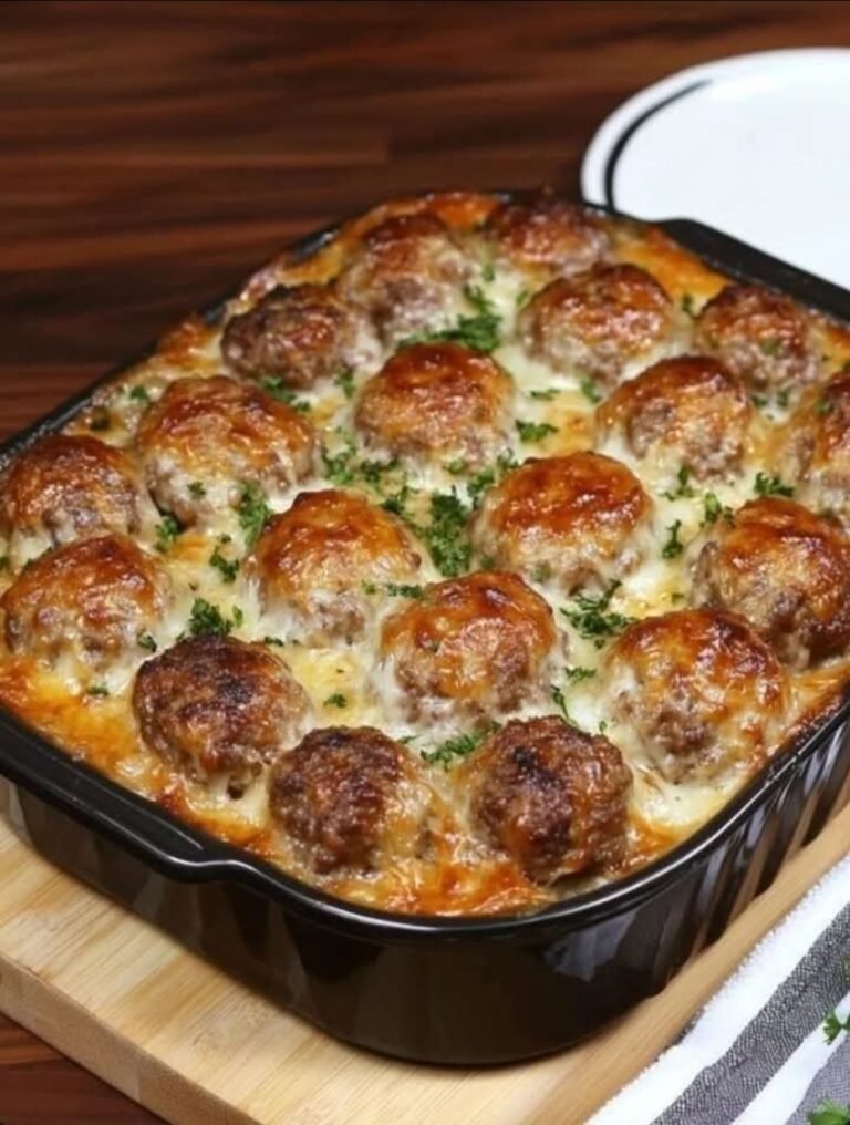 Dump and Bake Meatball Casserole: Effortless Comfort Food