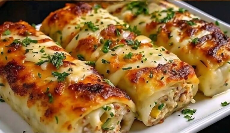 Delicious Egg and Potato Rolls with Minced Chicken