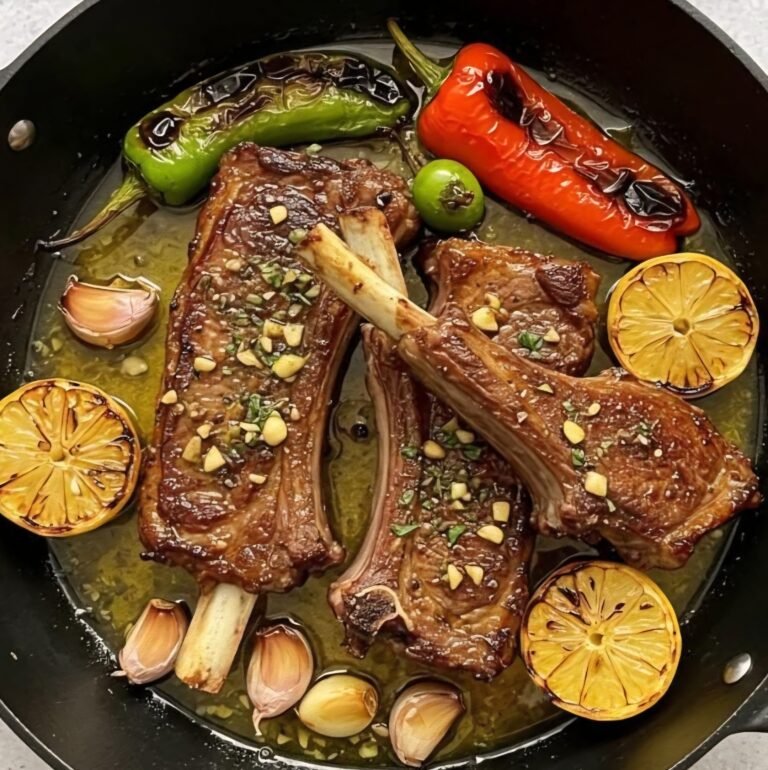 Garlic & Herb Braised Lamb Ribs