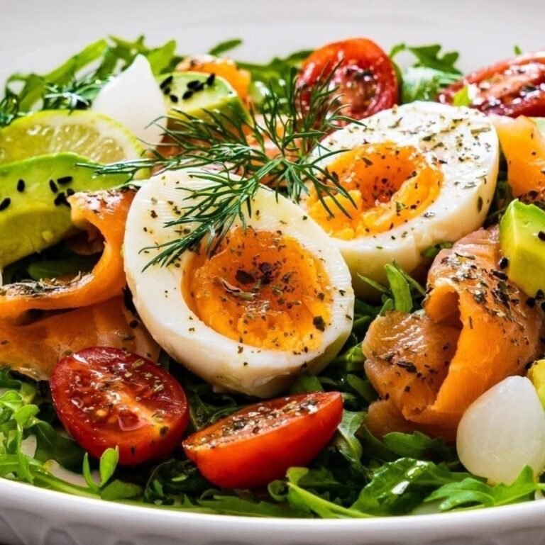 Fresh Salmon & Egg Salad Recipe