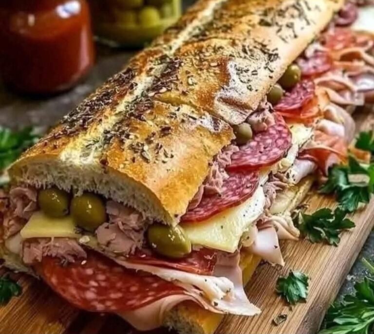 Giant Muffaletta Italian Sandwich Recipe