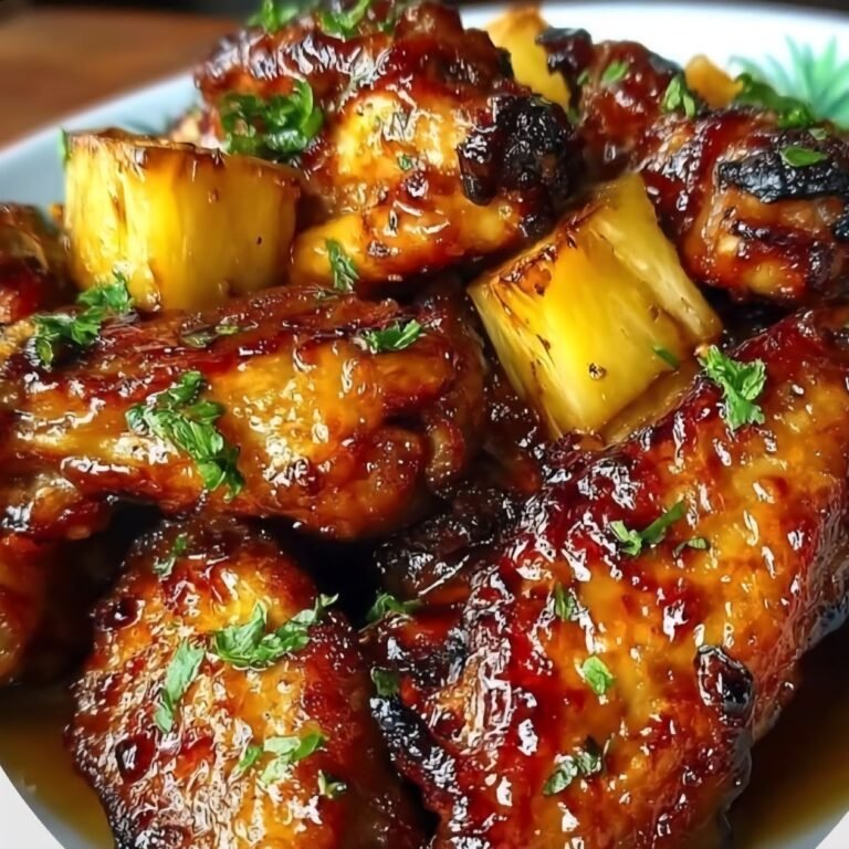 Brown Sugar Pineapple Chicken Wings 😜