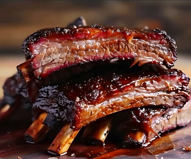 Slow Cooker Barbequed Beef Ribs: Tender, Flavorful, and Effortless 🥩🔥