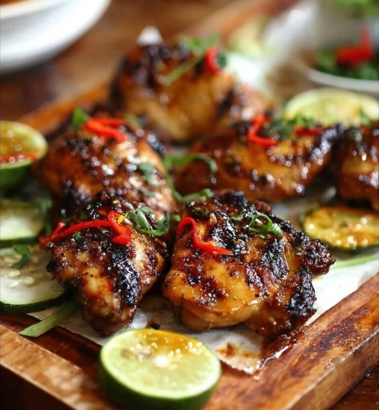 Thai Grilled Chicken (Gai Yang): A Flavorful Street Food Classic 🍗🔥