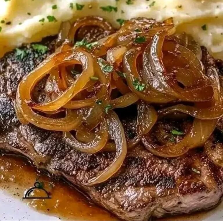 Caramelized Ribeye Steak with Creamy Mashed Potatoes 😍🥔🍖