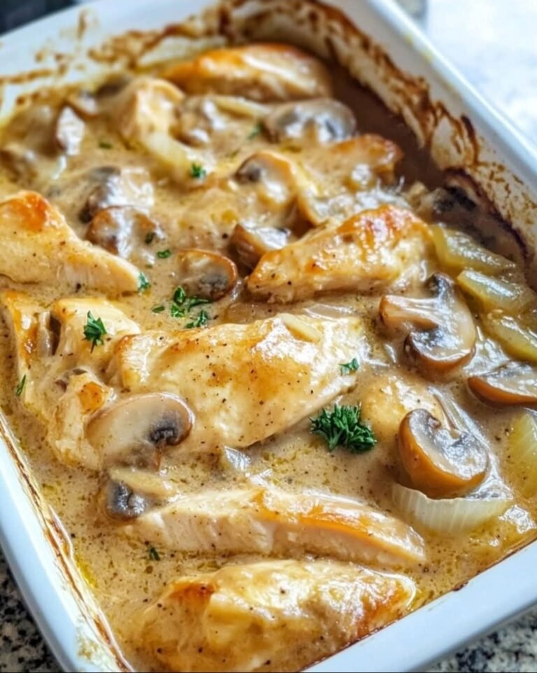 🍗 Creamy Chicken Casserole: A Cozy, Flavor-Packed Comfort Dish! 🍄